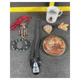 Native Necklaces, Coaster and cup
