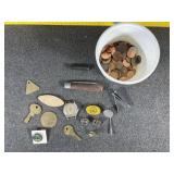 Pennies, pins and more