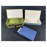 (2) Vanity Boxes & Book