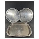 Silverlike Trays- no markings