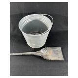 Galvanized Bucket and ash scoop