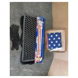 American Flags and shoe mats
