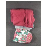 Red Blanket, Fabric, Christmas Table Cloth