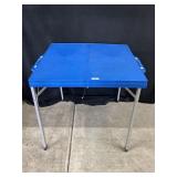 Blue Plastic Collapsible Table