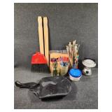 Painting Supplies, Light, Black Bag