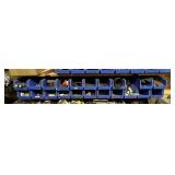 Blue Storage Bins, PVC connectors, caps &  more