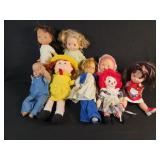 Assorted Vinyl and Cloth dolls