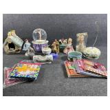 Musical snow globe, Musical birdhouse, and more