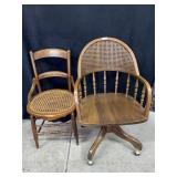 Wood/Wicker Chairs