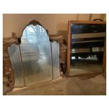 Vintage Dresser with Mirror & Mirror Wood Frame