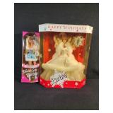 Holiday Barbie and Skater Barbie