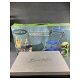 Chair gym with mat and step block