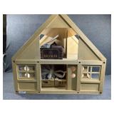 Wooden Doll house with furniture