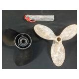 Boat propellers, and anchor