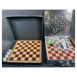Checkers, and Chess set
