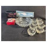 Hazel-Atlas Punch cups and assorted Crystal