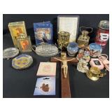 Book candle, Avon perfume, and more