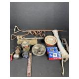 Samson rope (100  ft.), pet stakes, scale, & more