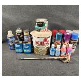 Spray Paint, Thinner, Kilz