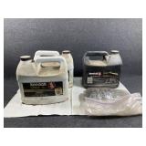 Motor Oil and a chainsaw chain