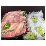John Deere and Frog Fleece Blankets
