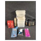 1-1/2" Loop Hooks, Storage Containers, Calculators
