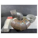 Stove elbows, reducer and PVC winch handle