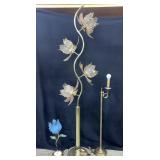 Flowering Tulip Lamps, Brass Floor Lamp