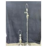 Silver Floor and Table Lamp