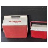 Playmate Cooler and Small Rubbermaid Cooler