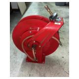 Red Air Hose and Reel