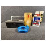 Sears Air Pump with Cables, Skull Plate, Red