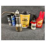 Oil Cans, Tub Towels, Fogger, Injector Cleaner
