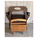 Vintage Magazine Table, Magazine Rack