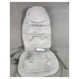 Massage and heating pad connects to chair