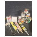 Caulk, Paint, Welding Rods