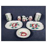 Purinton Slip Ware Platters, S&P, Bowls