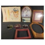 Hand Sketched Portraits and frames