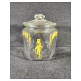 Vintgae Glass Planters Peanut Jar