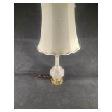 Vintage lamp and white lamp shade