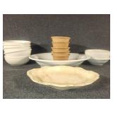 Assortment of China and dipping dishes