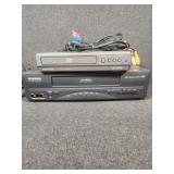 Magnavox DVD/CD player, Sylvania video Cassette