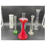 Red Blown Glass Vase, 50th Ann, Vase, and more