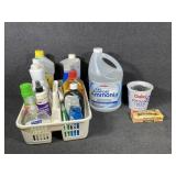 Cleaning supplies and Caddy