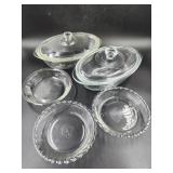 Glassbake Oval Cassarole Dishes, Pyrex Glass