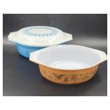 Vintage Pyrex Early Americana Oval Cassarole