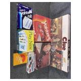 Yahtzee, play nine, checkers, clue, o