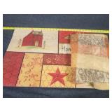 Floor rug and round table cloth