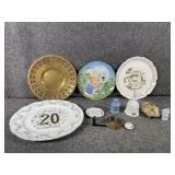 20th anniversary plate, decor plates & glass decor