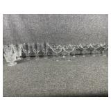 Hazel Atlas cups & cut glass wine glasses